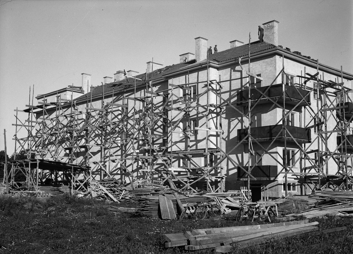 Paul Sandberg, Flerbostadshus under byggnation, Vaksalagatan 38, Uppsala
