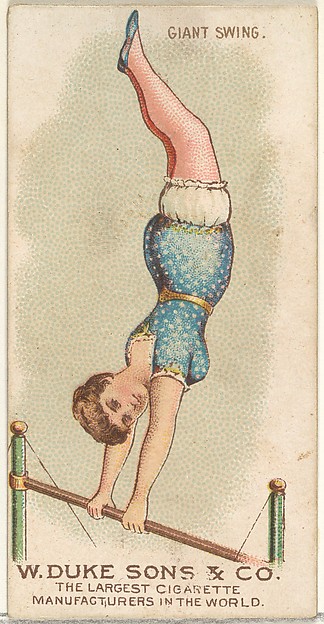 W. Duke, Sons & Co., Giant Swing, from the Gymnastic Exercises series (N77) for Duke brand cigarettes