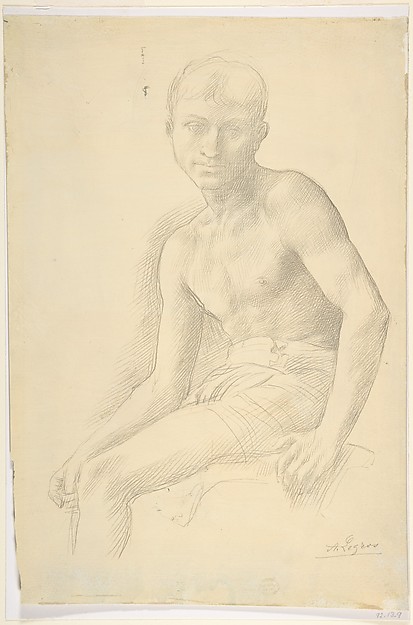 Alphonse Legros, Study of a Figure