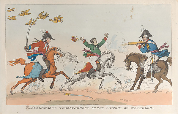 Thomas Rowlandson, R. Ackermann's Transparency on the Victory of Waterloo