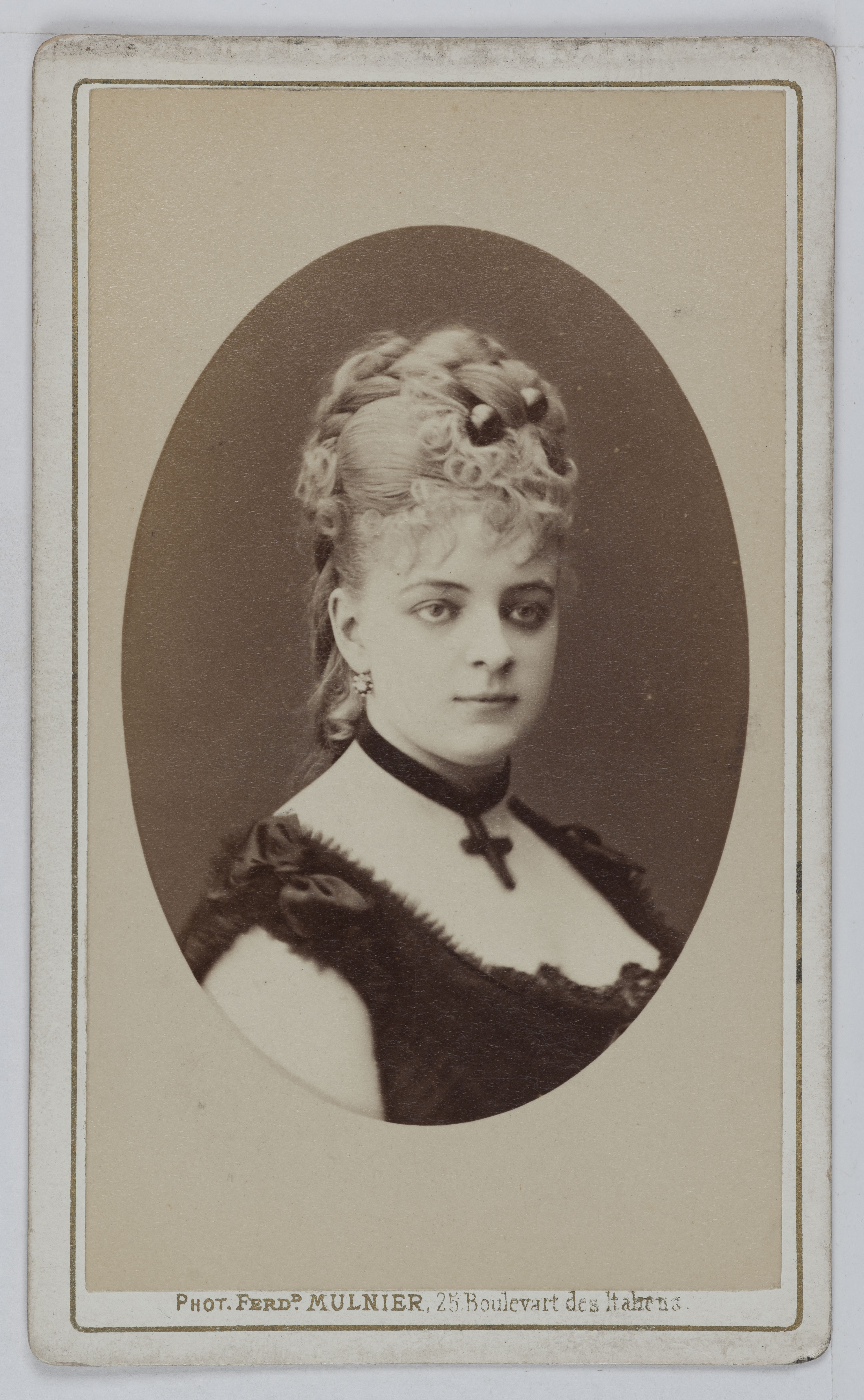 Ferdinand Mulnier, Portrait de Joséphine Rescke (1855-1891), cantatrice polonaise à l'Opéra.