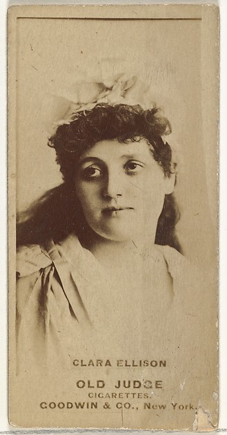 Goodwin & Company, Clara Ellison, from the Actors and Actresses series (N171) for Old Judge Cigarettes