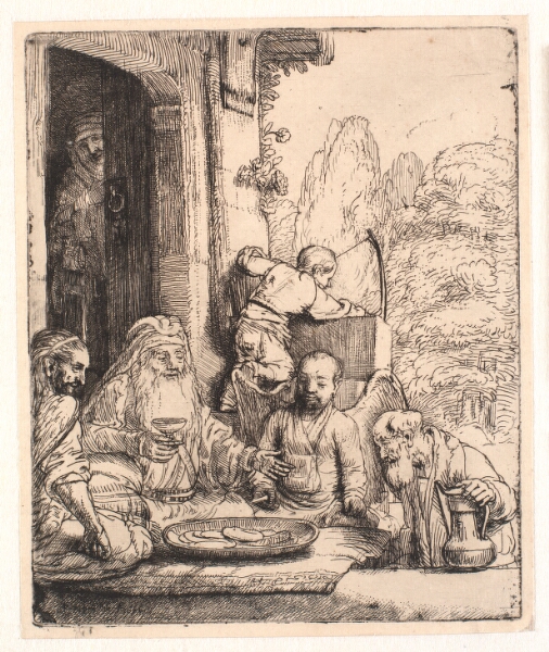 Rembrandt van Rijn, Abraham beværter englene