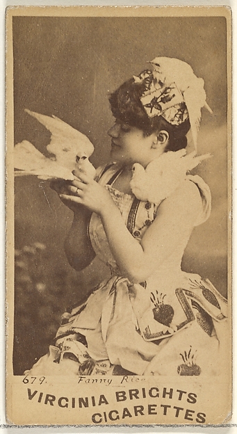 Allen & Ginter, Card 679, Fanny Rice, from the Actors and Actresses series (N45, Type 1) for Virginia Brights Cigarettes