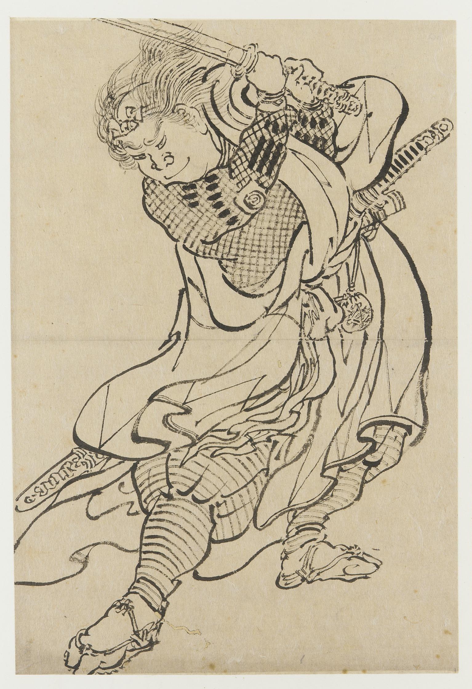 Katsushika Hokusai, A Warrior