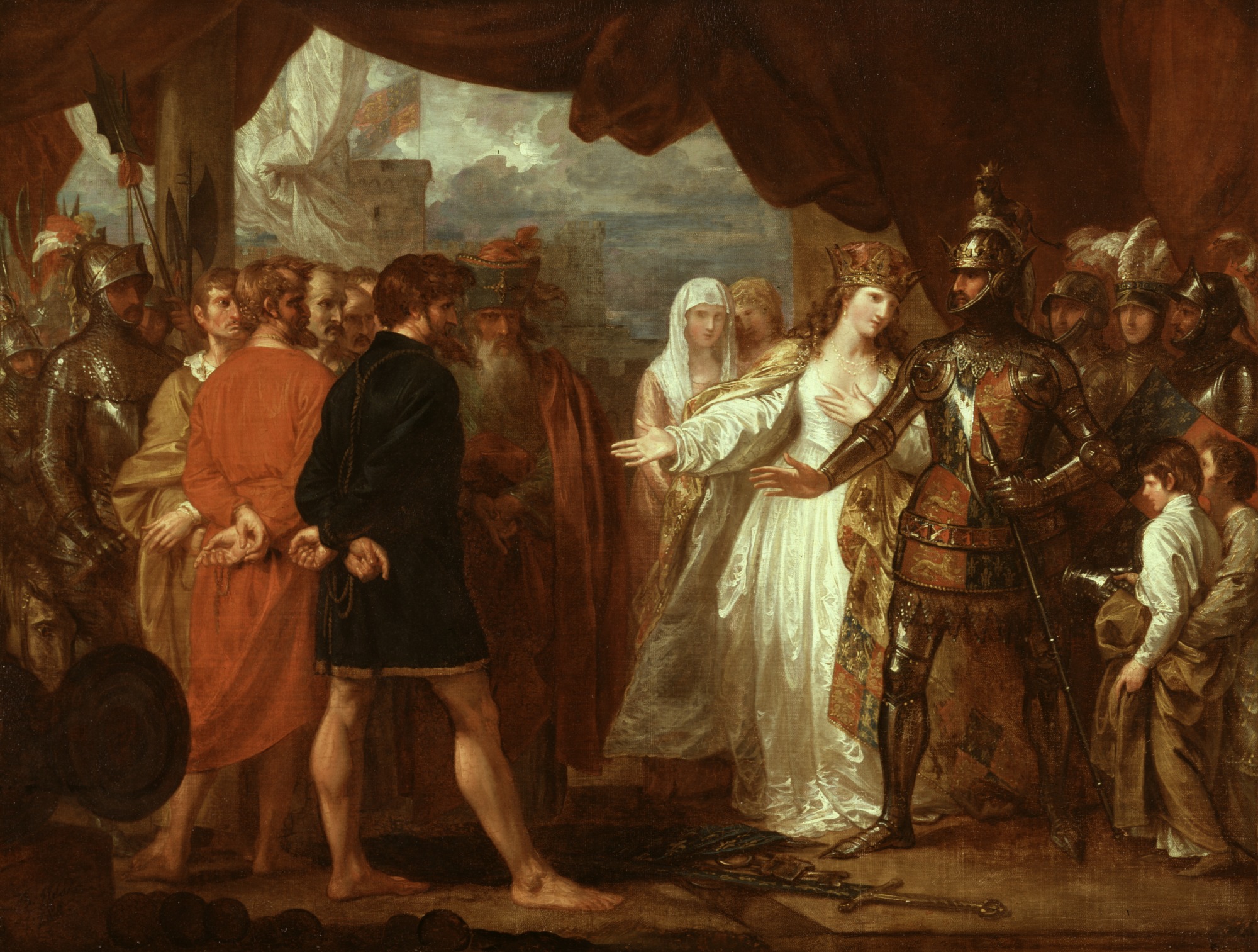 Benjamin West, Queen Philippa Interceding for the Lives of the Burghers of Calais