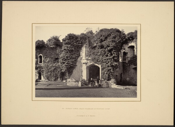 Francis Bedford, Raglan Castle, Grand Staircase in Fountain Court