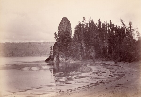 Carleton Watkins, [Rooster Rock - Columbia River]