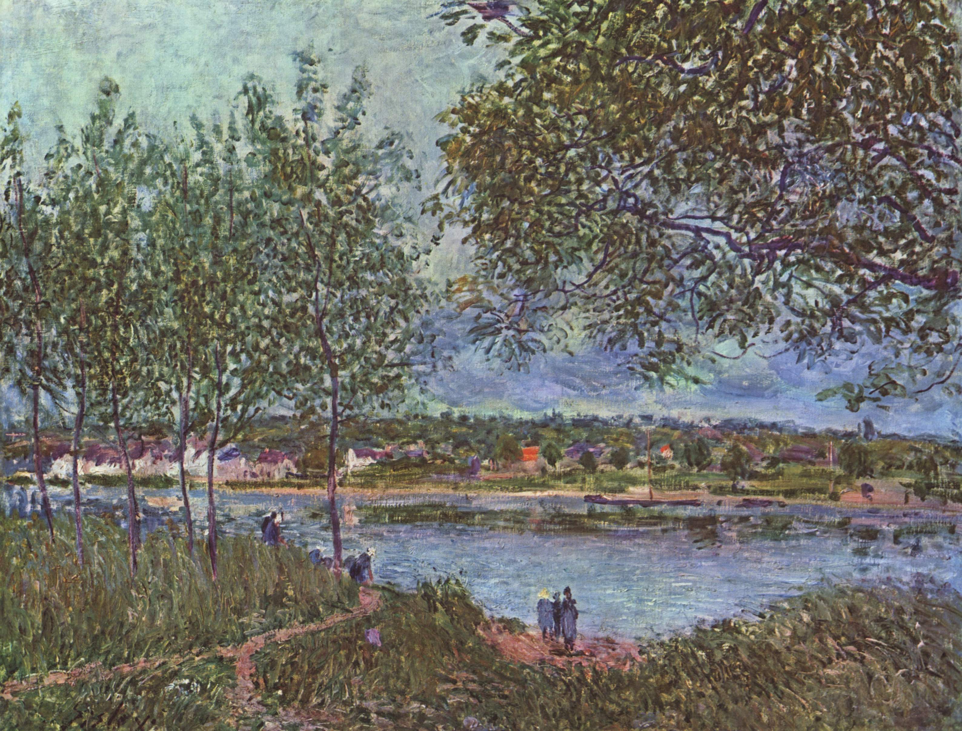 Alfred Sisley, The Path to the Old Ferry at By