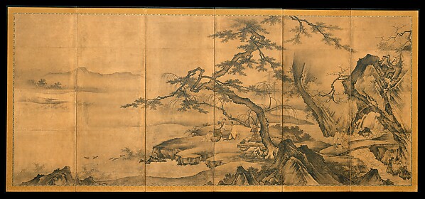 Kano Motonobu 狩野元信, The Four Accomplishments