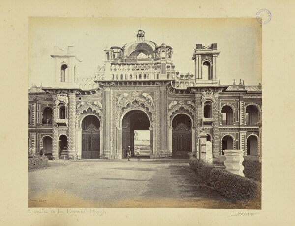 Samuel Bourne, Lucknow; East Gate of the Kaiser Bagh, from the Garden