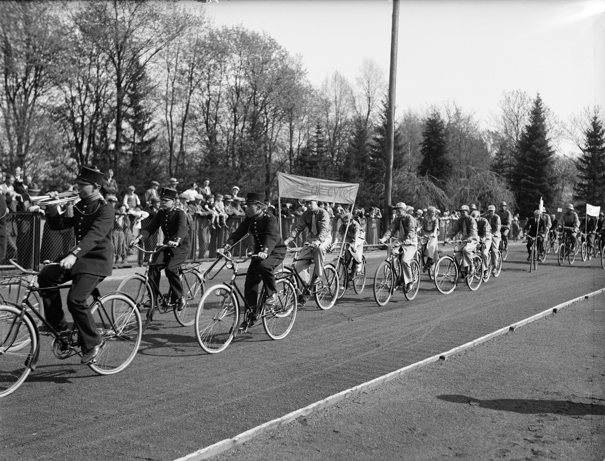 Paul Sandberg, Cykelkortege i samband med starten av Svenska cykelveckan på Studenternas Idrottsplats