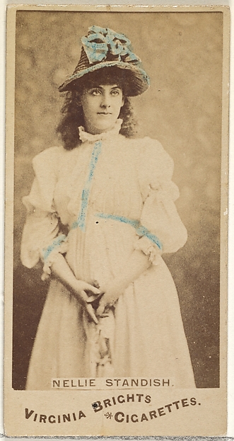 Allen & Ginter, Nellie Standish, from the Actors and Actresses series (N45, Type 1) for Virginia Brights Cigarettes