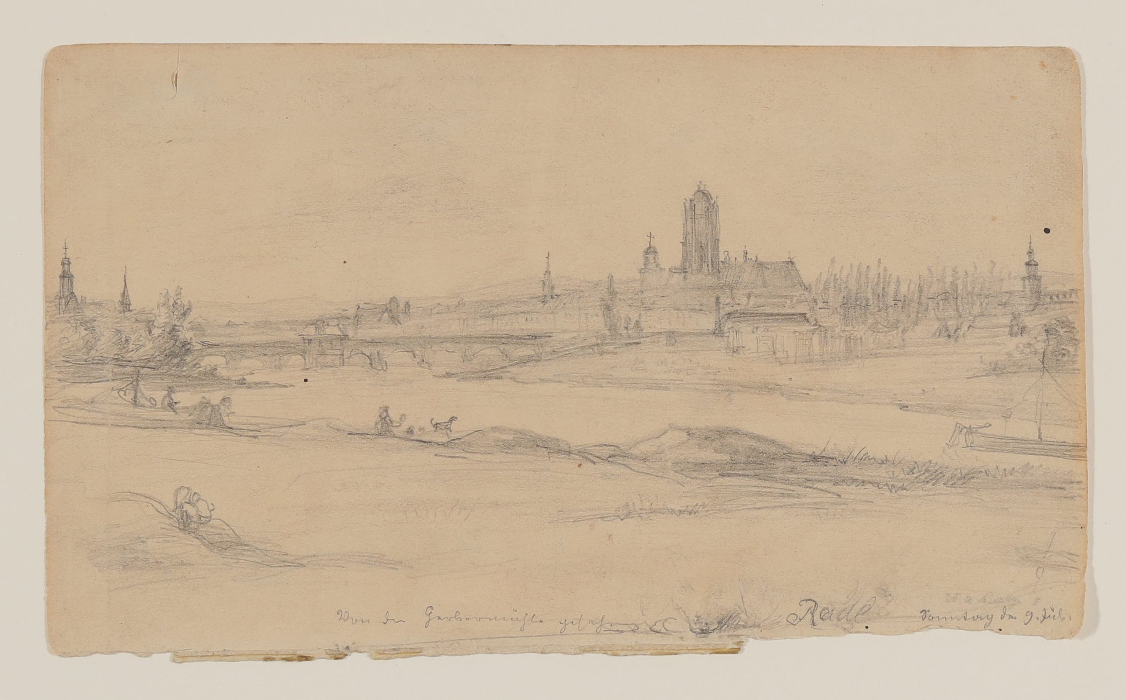 Anton Radl, Frankfurt, von der Gerbermühle aus gesehen