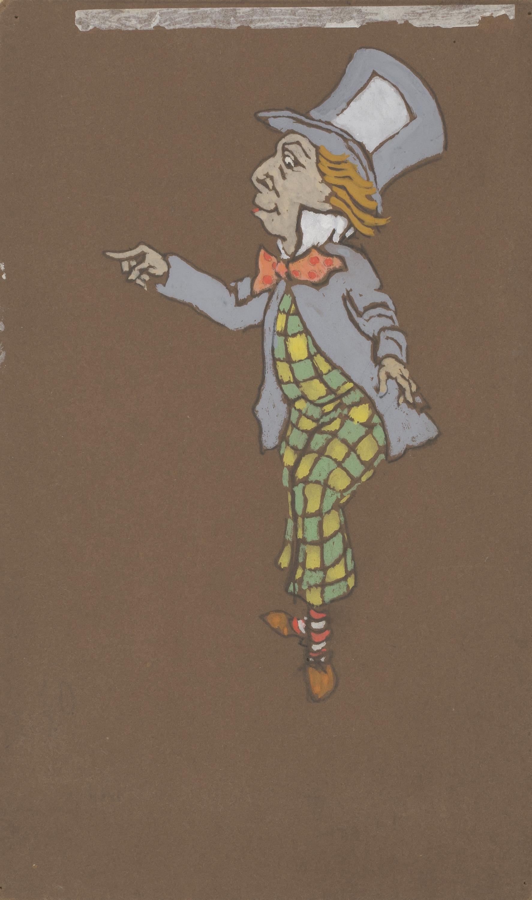 William Penhallow Henderson, Mad Hatter (costume design for Alice-in-Wonderland, 1915)