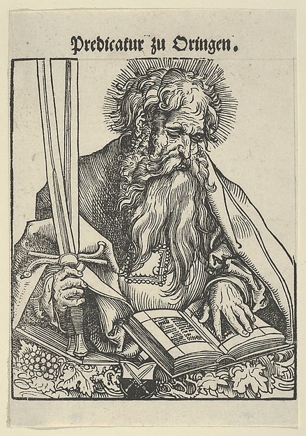 Lucas Cranach the Elder, Bust of St. Paul, from the Wittenberg Reliquaries