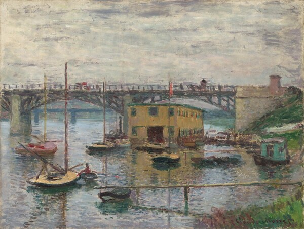Claude Monet, Bridge at Argenteuil on a Gray Day