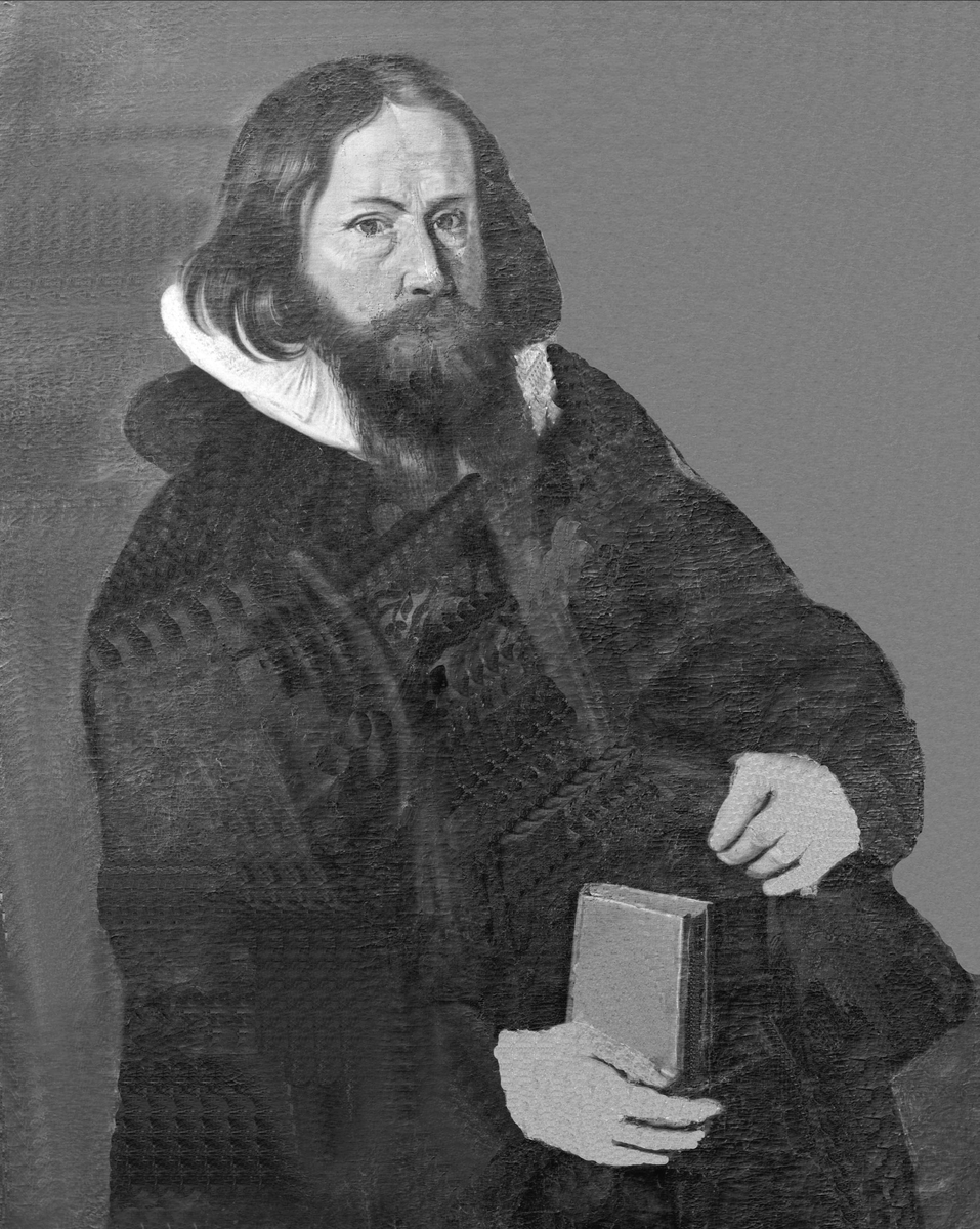 Gustav Borgen, Avfotografert, maleri av en prest.