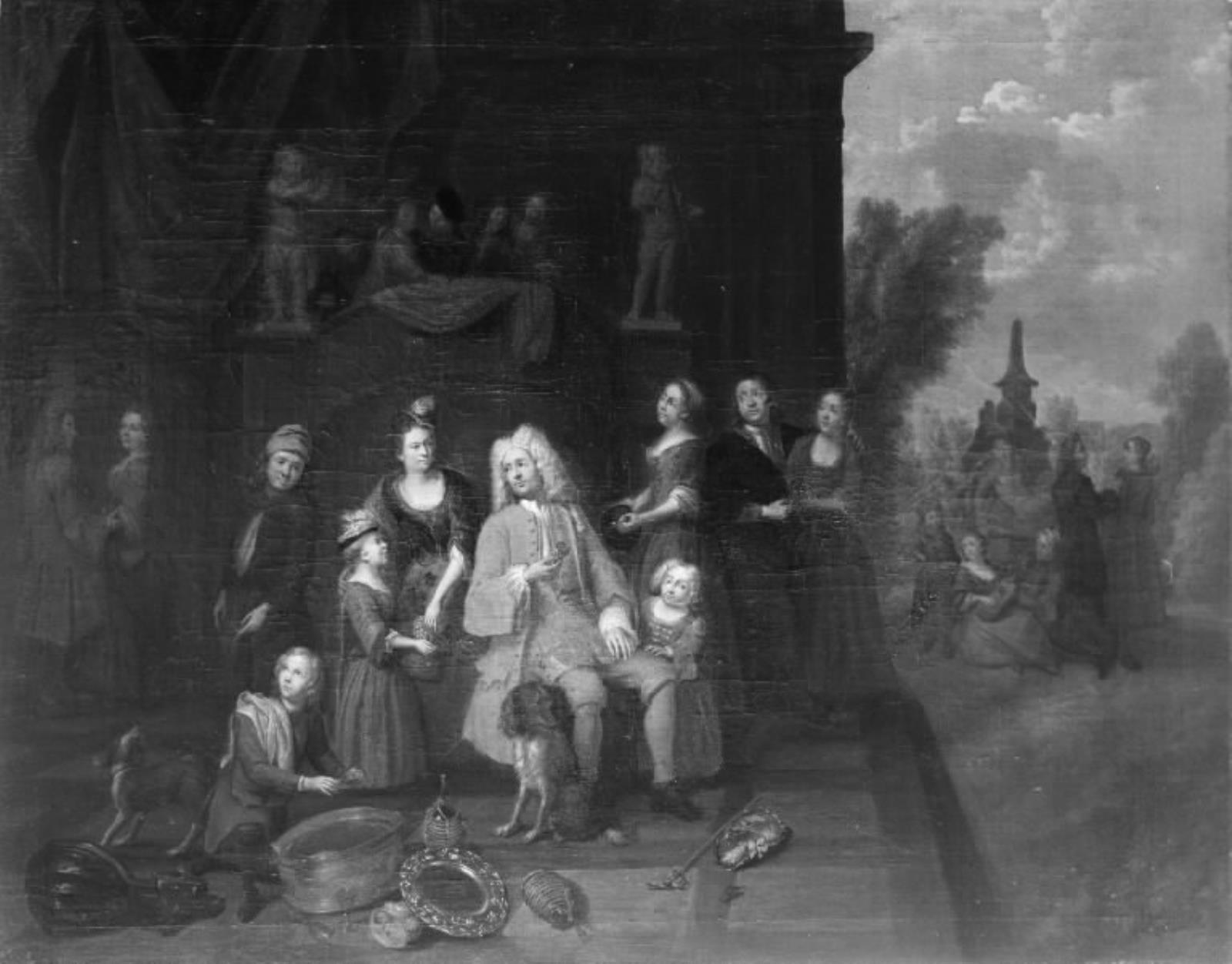 Ignatius van der Beken, En herre omgivet af sin husstand