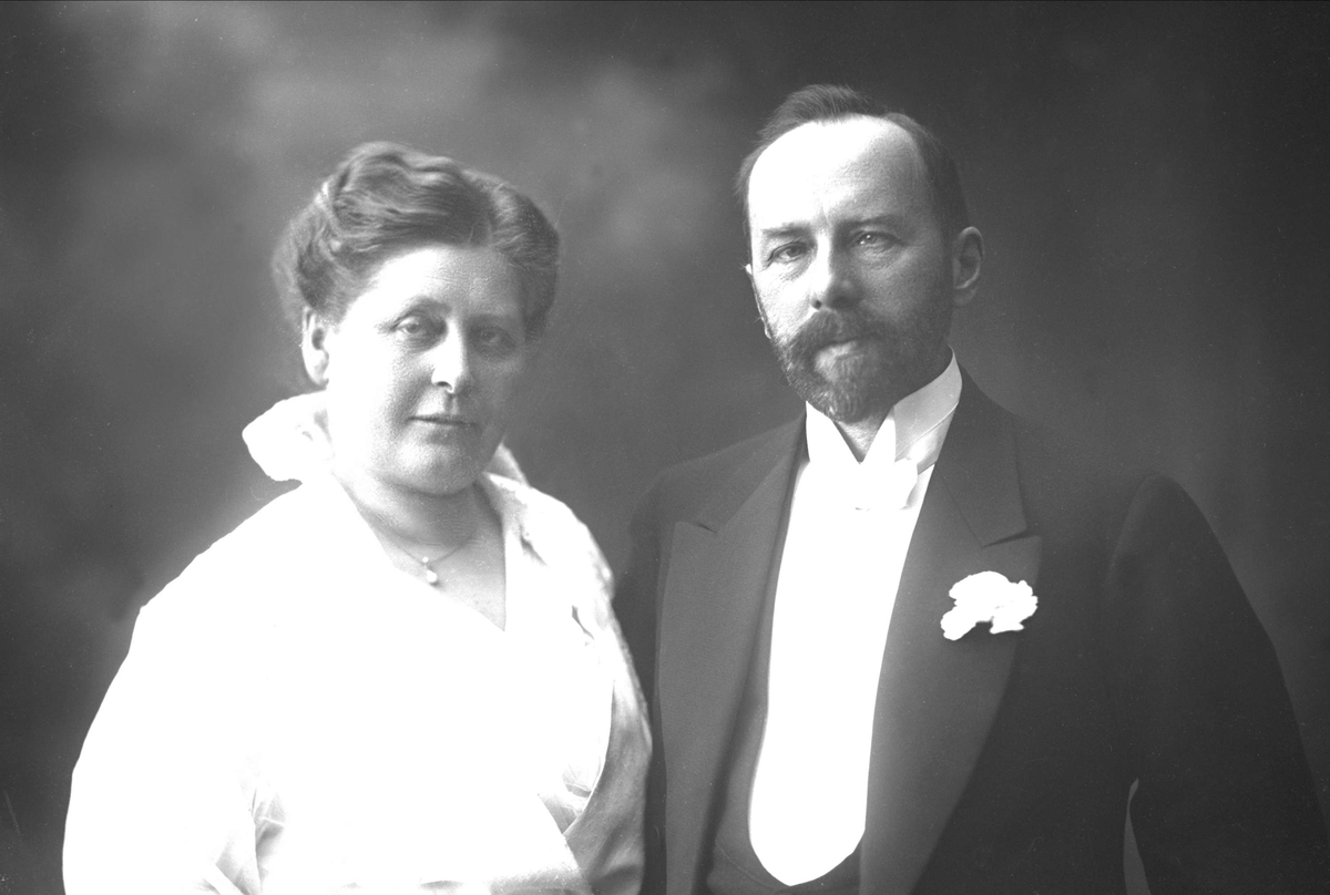 Gustav Borgen, Portrett, William Martin Nygaard (1865-1952) med ektefelle Constance Wiel Nygaard (1866-1931).