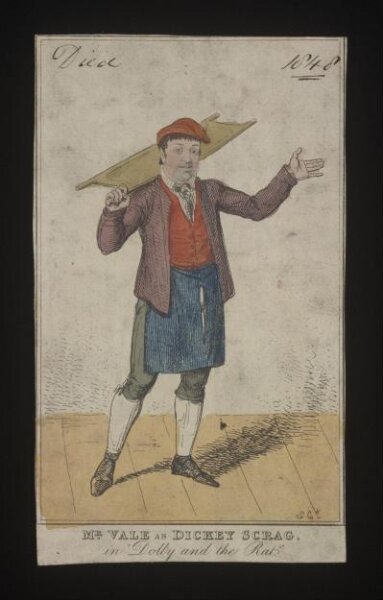 Cruikshank, George, Portrait of Mr Vale as Dickey Scrag