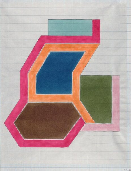 Stella, Frank, Untitled drawing