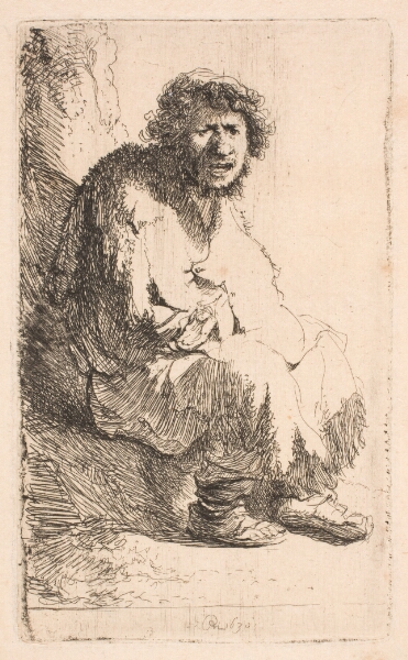 Rembrandt van Rijn, Siddende tigger