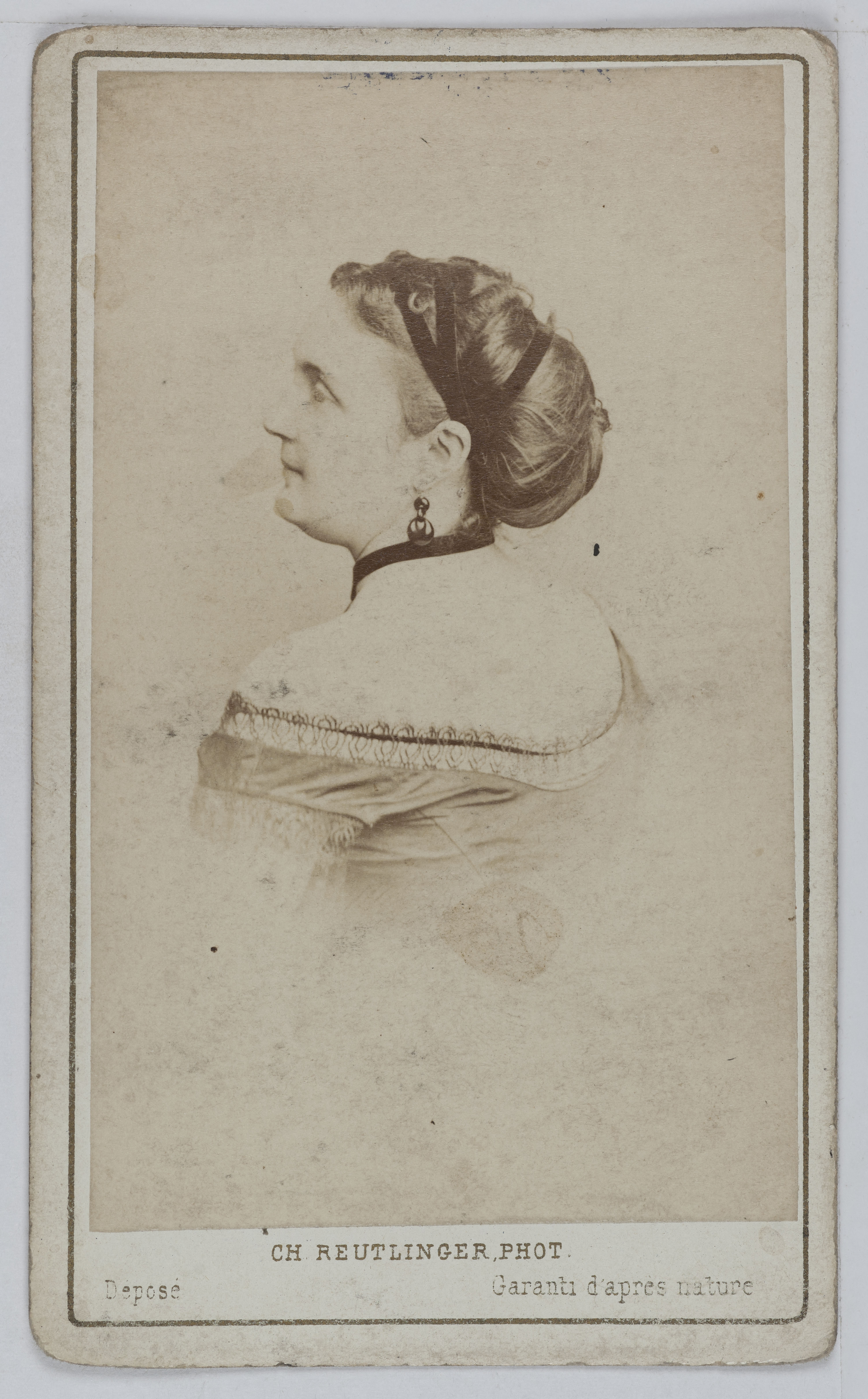 Charles Reutlinger, Portrait de Riboux, actrice.