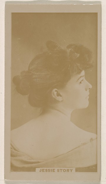 Kinney Brothers Tobacco Company, Jessie Story, from the Actresses series (N245) issued by Kinney Brothers to promote Sweet Caporal Cigarettes