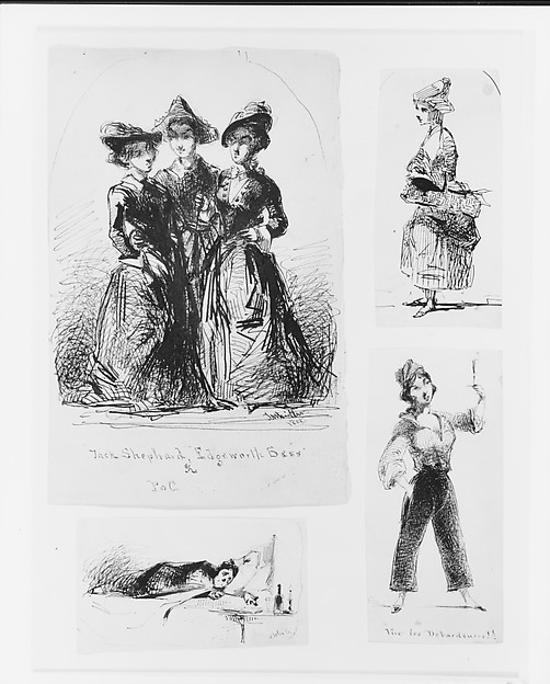 James McNeill Whistler, Woman Carrying Basket (from Sketchbook)