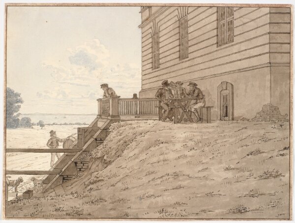 Martinus Rørbye, Parti ved Eremitagen, med udsigt til Stranden