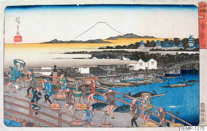 Ando (senare Utagawa Hiroshige) Hiroshige, Träsnitt, Bildkonst, Woodcut, Woodblock, Print