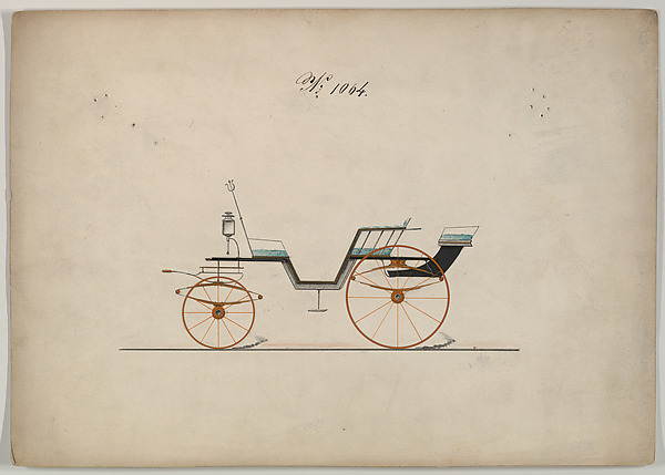 Brewster & Co., Design for Two Seat English Pony Phaeton, no. 1064