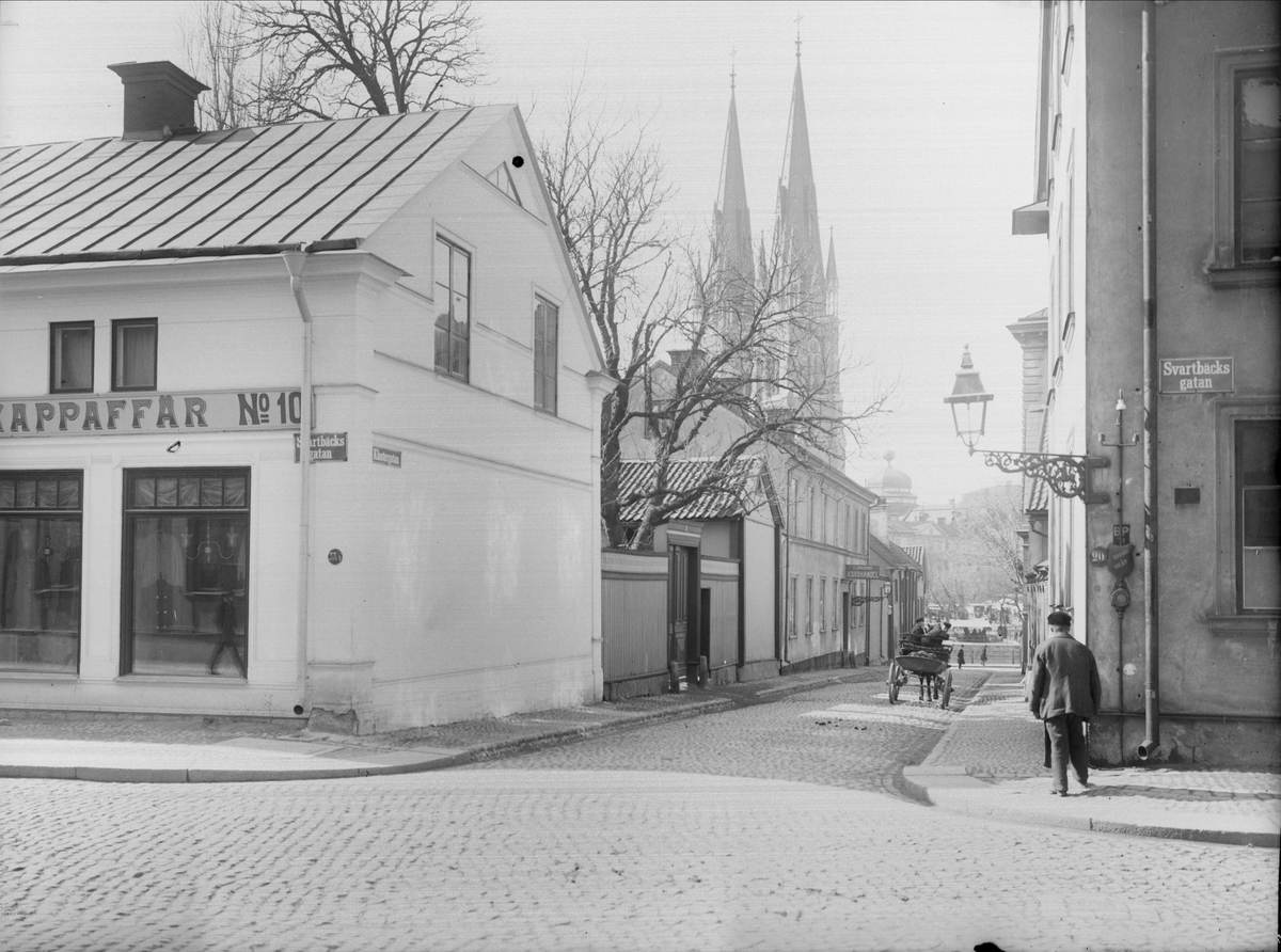 Alfred Dahlgren, Klostergatan - Svartbäcksgatan, Dragarbrunn, Uppsala 1901 - 1902