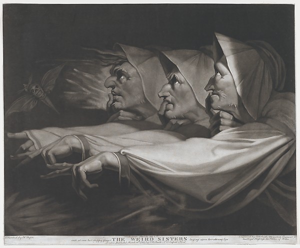 John Raphael Smith, The Weird Sisters (Shakespeare, MacBeth, Act 1, Scene 3)