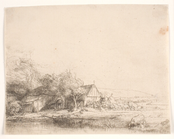 Rembrandt van Rijn, Landskab med en drikkende ko