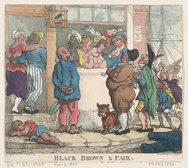 Thomas Rowlandson, Black, Brown and Fair