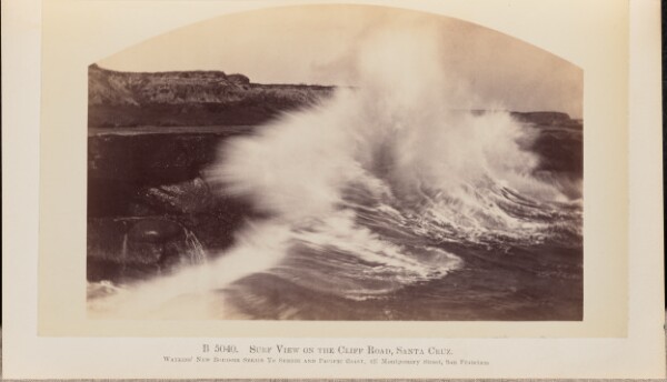 Carleton Watkins, Surf View on the Cliff Road, Santa Cruz