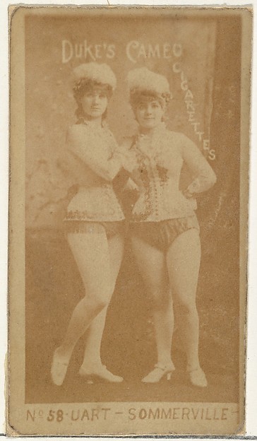 W. Duke, Sons & Co., Card Number 58, Uart and Sommerville, from the Actors and Actresses series (N145-4) issued by Duke Sons & Co. to promote Cameo Cigarettes