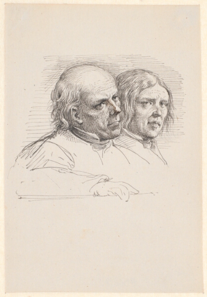 Wilhelm Marstrand, Portrætstudie af to svenske bønder