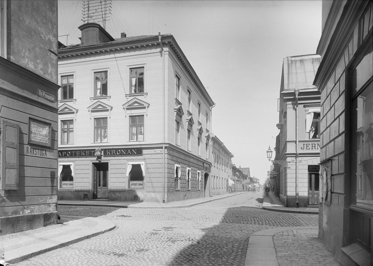 Alfred Dahlgren, S:t Persgatan - Svartbäcksgatan, Dragarbrunn, Uppsala 1901 - 1902