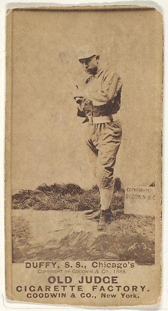 Goodwin & Company, Hugh Duffy, Shortstop, Chicago, from the Old Judge series (N172) for Old Judge Cigarettes