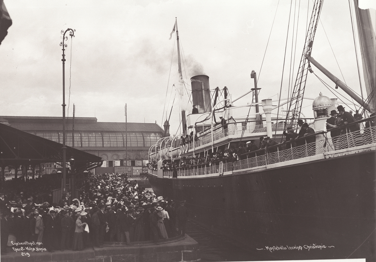Anders Beer Wilse, Prot: Emigranters avreise ""Montebello"" Mai 1901