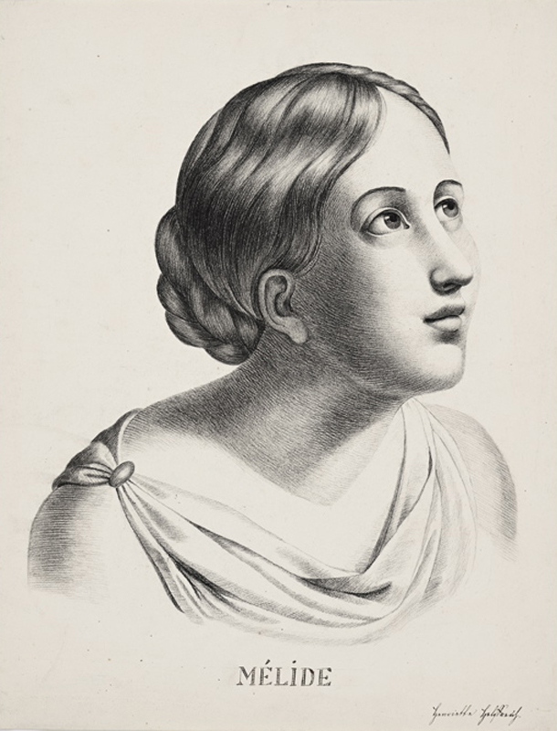 Henriette von (author) Helffreich, Woman’s Head (Mélide)