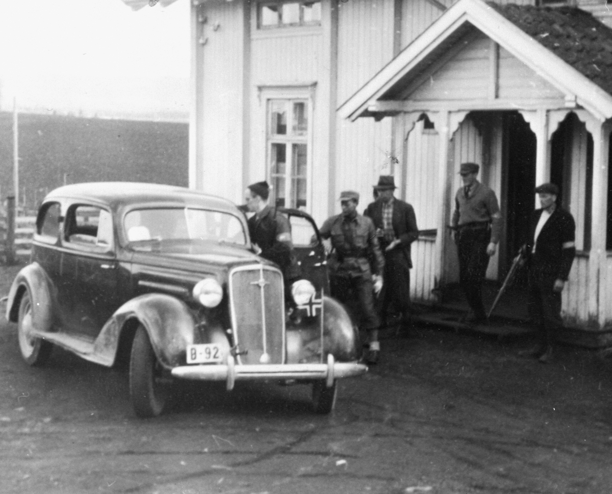 Anno Domkirkeodden, HJEMMESTYRKEN, ARRESTASJON AV OBERSTLØITNANT QVIST, BRYHNIHAUGEN SKOLE
