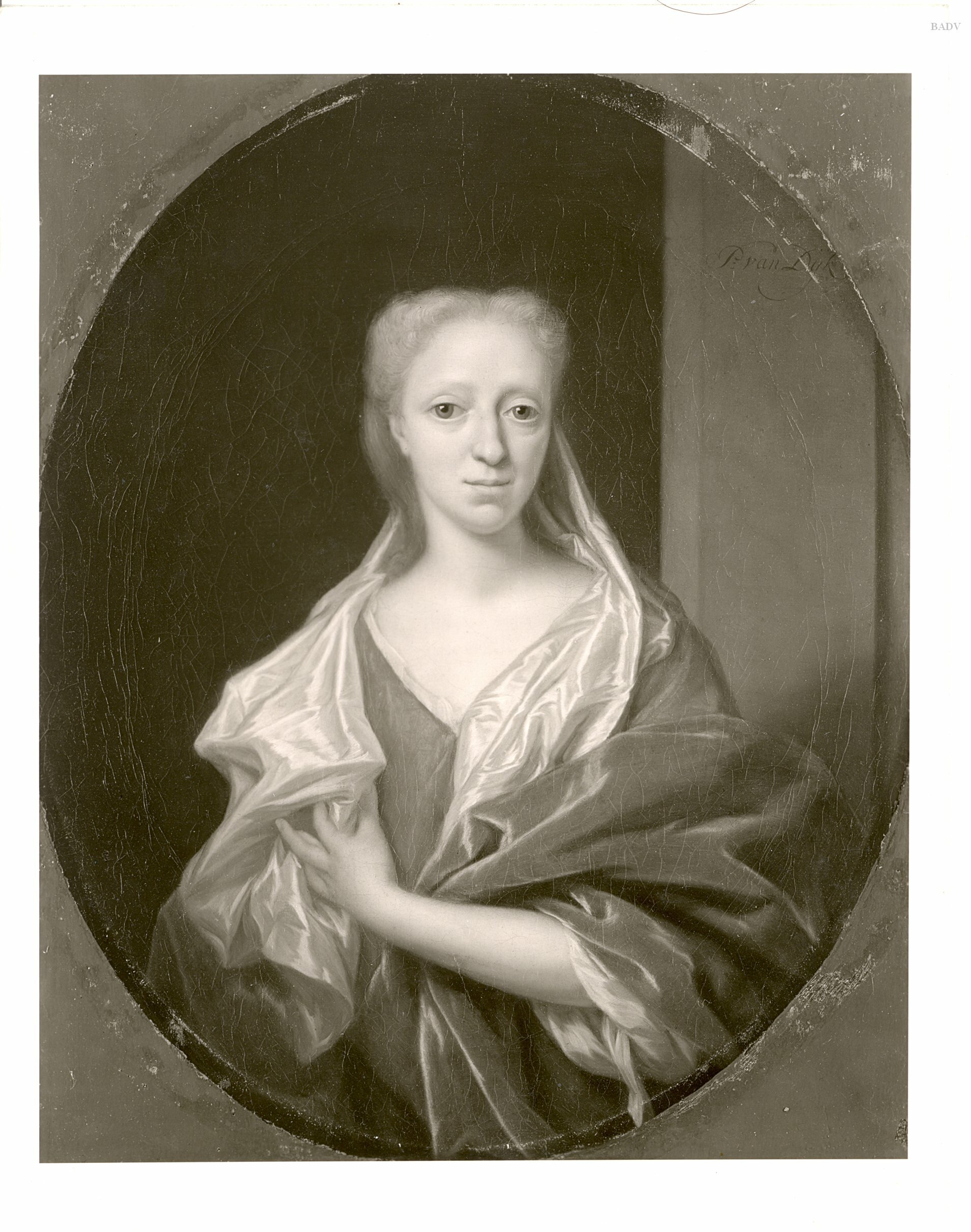 Philip van Dijk, portrait of Cornelia Boddaert
