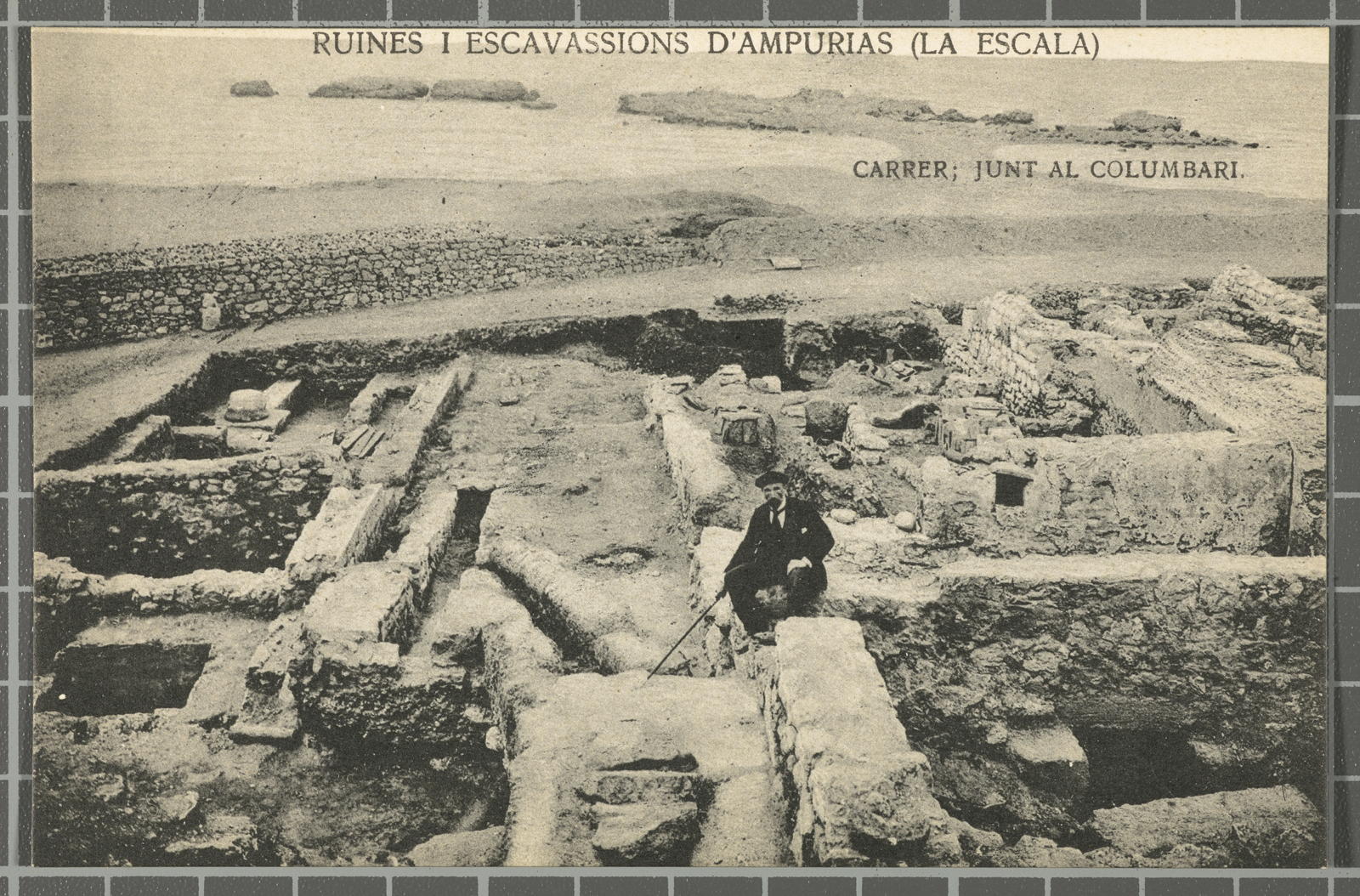 Josep Esquirol Pérez, Ruins and excavations of Ampurias (La Escala). Street; together with the columbarium