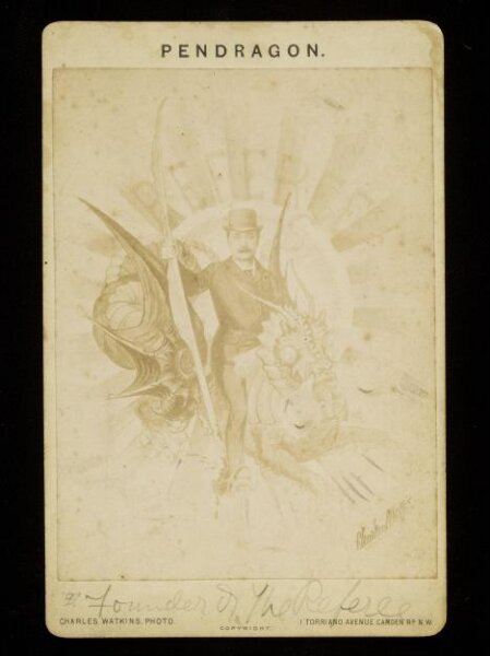 Unknown, Portrait of Mr Pendragon. Cabinet card.