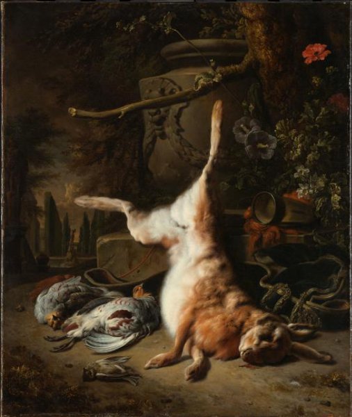 Jan Weenix, Still Life with a Hare and other Game