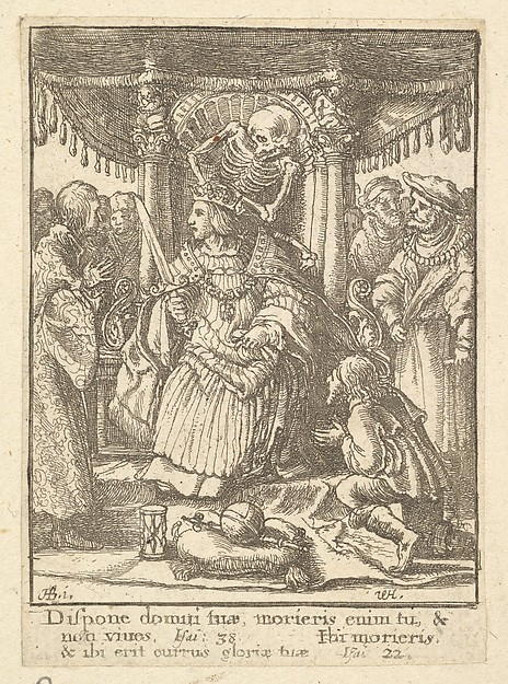 Wenceslaus Hollar, The Emperor, from "Dance of Death"
